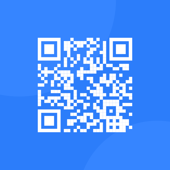 a QR code which leads to frontendmentor.io